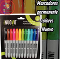 PLUMONES PIZARRA COLORES SET 12 UNID