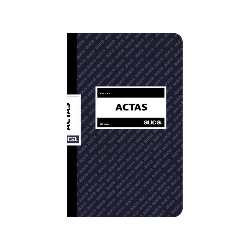 LIBRO ACTAS AUCA 100 HJS