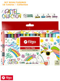 ESTUCHE 18 DESTACADORES PASTELES FILGO