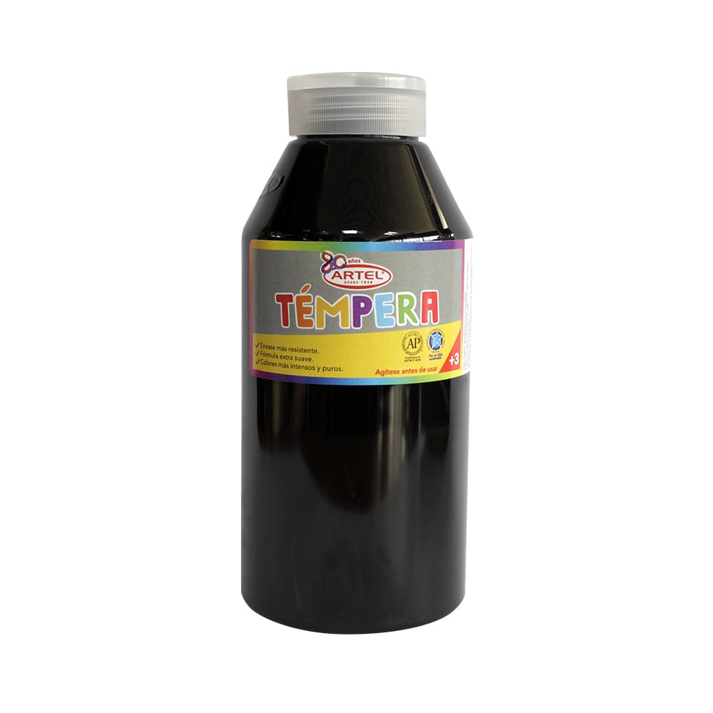 FRASCO TEMPERA NEGR0 21 500ML