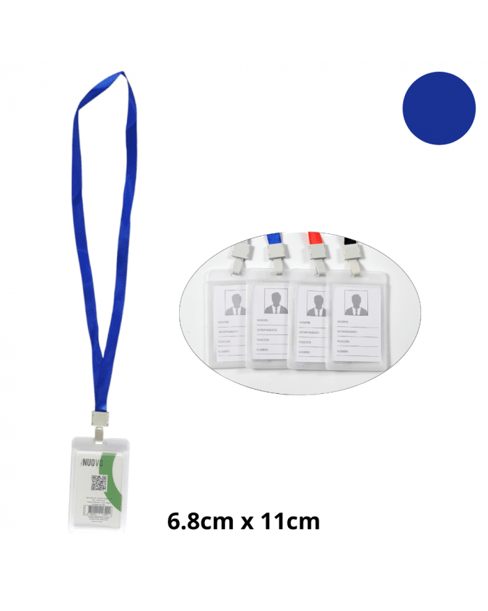 PORTA CREDENCIAL CINTA AZUL