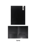 CARPETA CARTA 2 BOLSILLOS NEGRO NUOVO