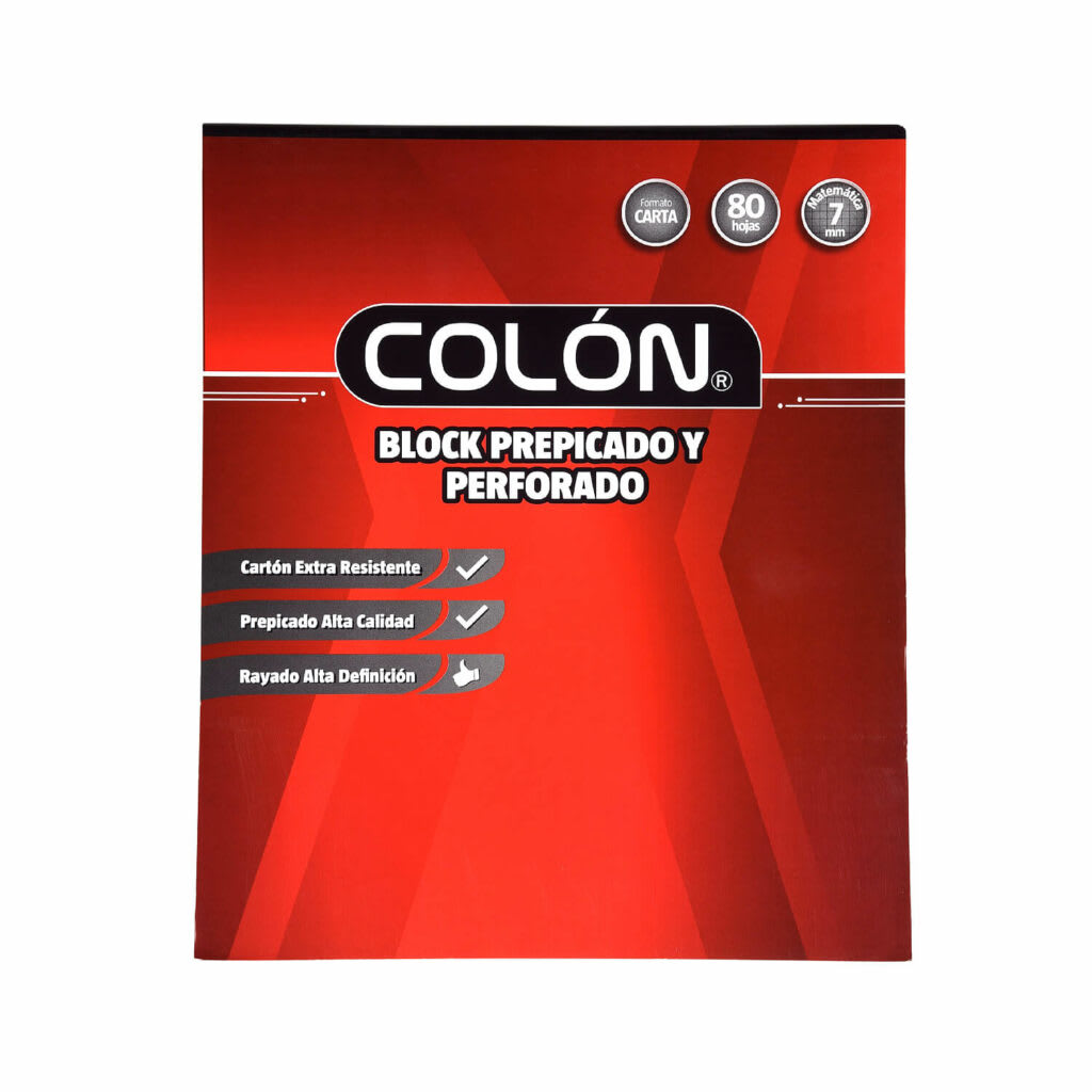 BLOCK COLON CARTA 7MM 8O HOJAS