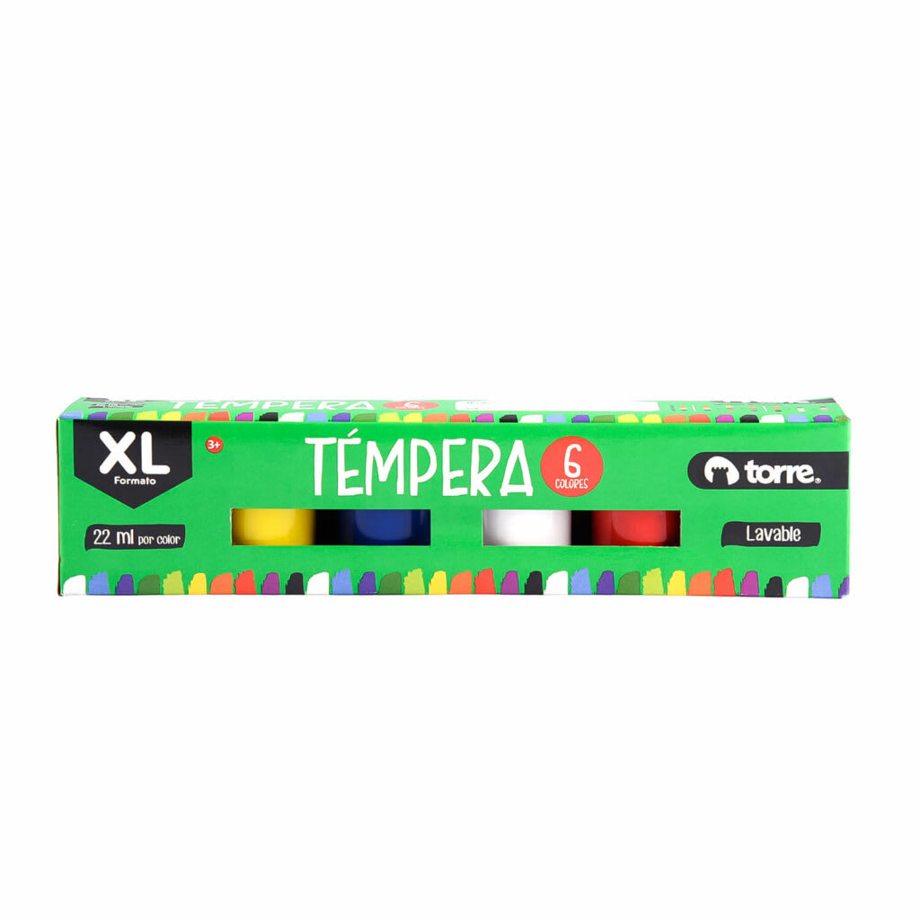 TEMPERA XL 6 COLORES