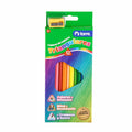 12 LAPICES DE COLORES TRIANGULARES
