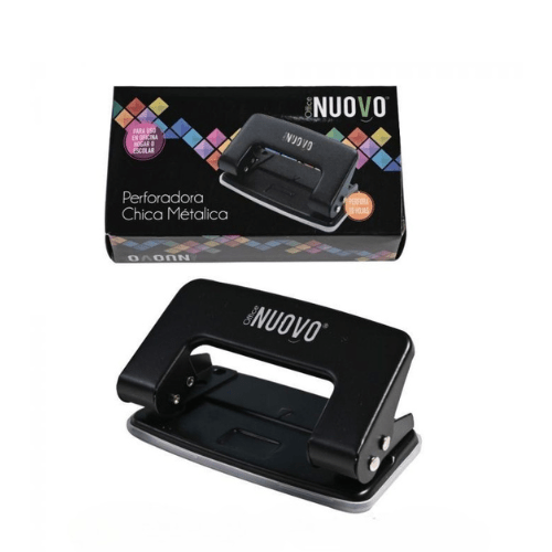 PERFORADORA METALICA NEGRA PARA 10 HOJAS