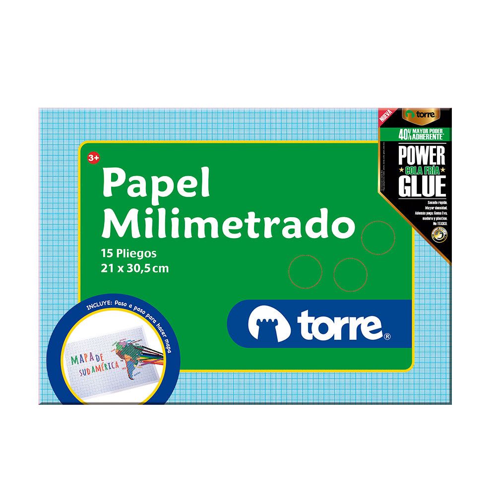 BOLSON PAPEL MILIMETRADO 15 PLIEGOS