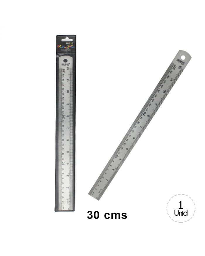 REGLA METALICA 30CM NOUVO