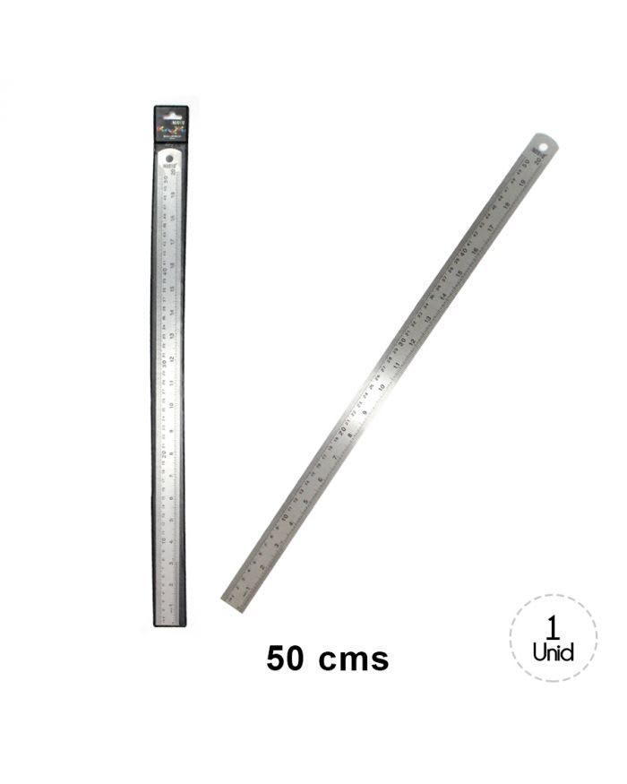 REGLA METALICA 50 CM NUOVO