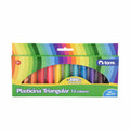 PLASTICINAS TRIANGULARES 12 COLORES