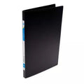 CARPETA NEGRA CON GUSANO PARA ARCHIVAR
