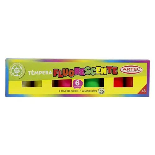 ESTUCHE TEMPERA FLUORESCENTE
