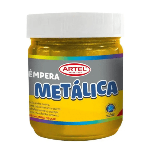 FRASCO TEMPERA METALICA ORO 100 ML
