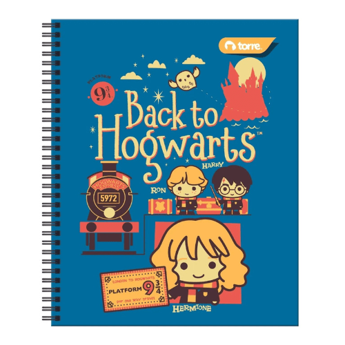 CUADERNO UNIVERSITARIO HARRY POTTER 7MM 100 HJS