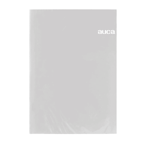 ARCHIVADOR PLASTIFICADO GRIS C/ GUSANO AUCA