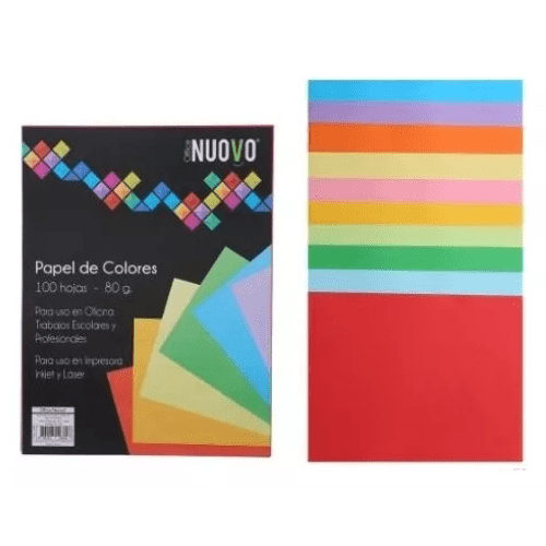 RESMA CARTA 100 HJS COLORES 80GRS