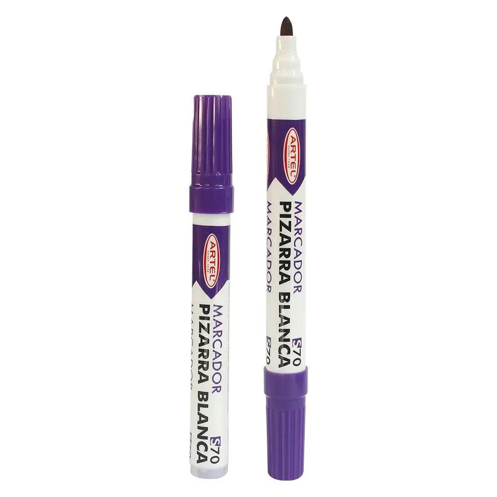 MARCADOR PARA PIZARRA MORADO PUNTA REDONDA