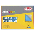 ESTUCHE ARTECOLOR CARTULINA METALICA