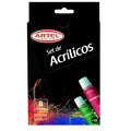 SET ACRILICOS 8 COLORES 12ML