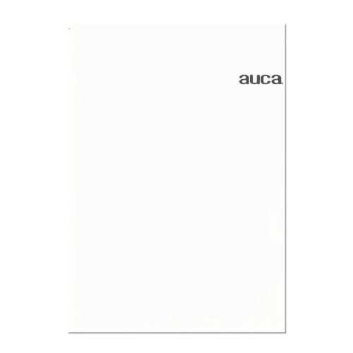 ARCHIVADOR PLASTIFICADO BLANCO C/GUSANO AUCA