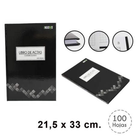 LIBRO DE ACTAS 100 HJS CUADRICULADO
