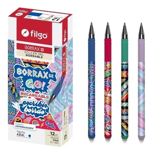 ROLLER GEL BORRABLE AZUL FILGO