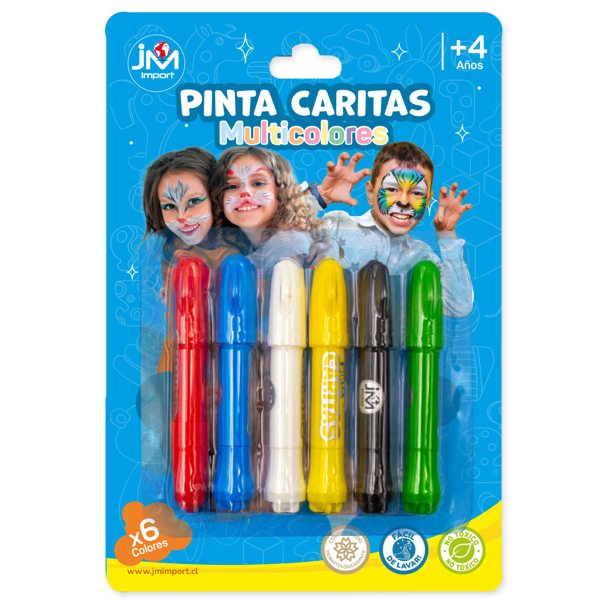 PINTURA FACIAL 6 COLORES