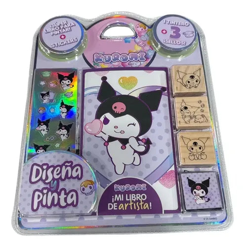 BLISTER SELLOS DISEÑA Y PINTA KUROMI