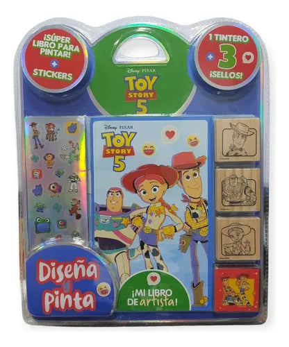 BLISTER SELLOS DISEÑA Y PINTA TOY STORY 5