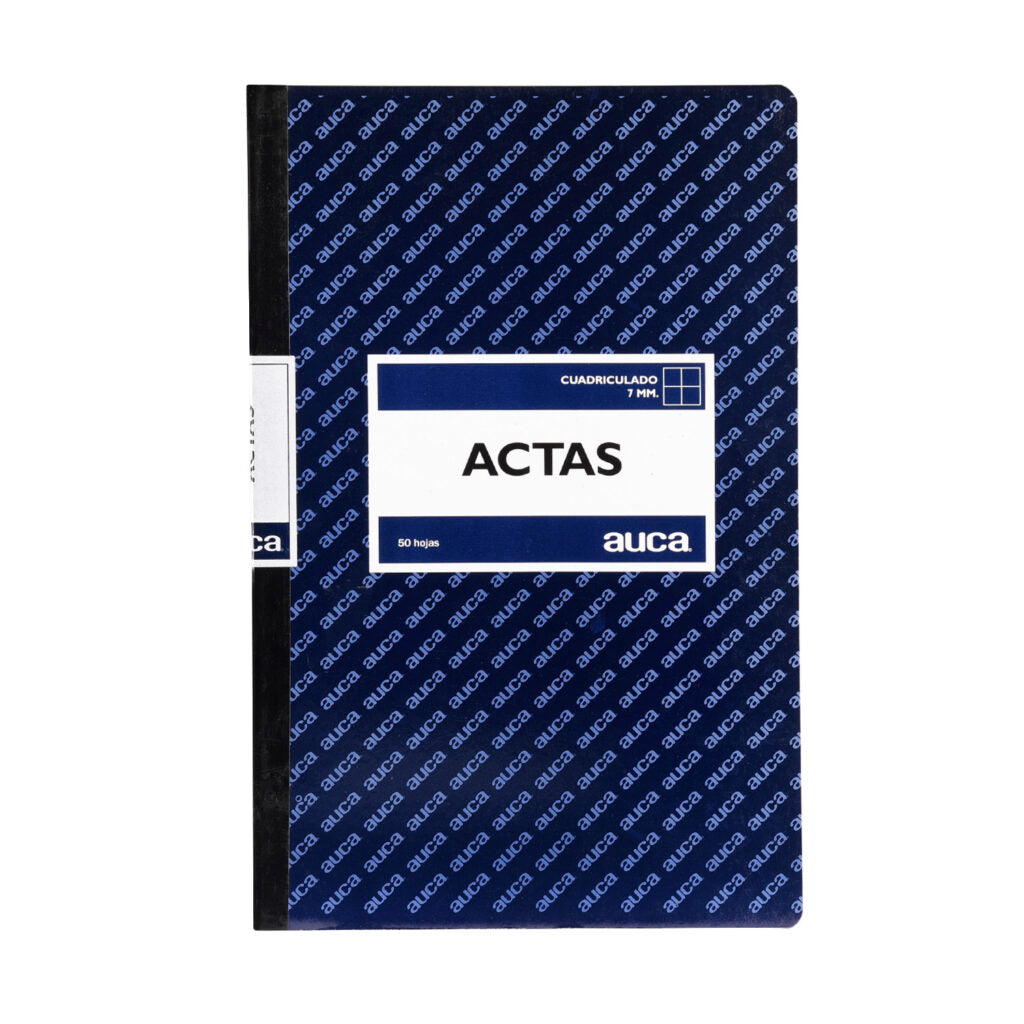 LIBRO DE ACTAS CUADRICULADO 50 HJS